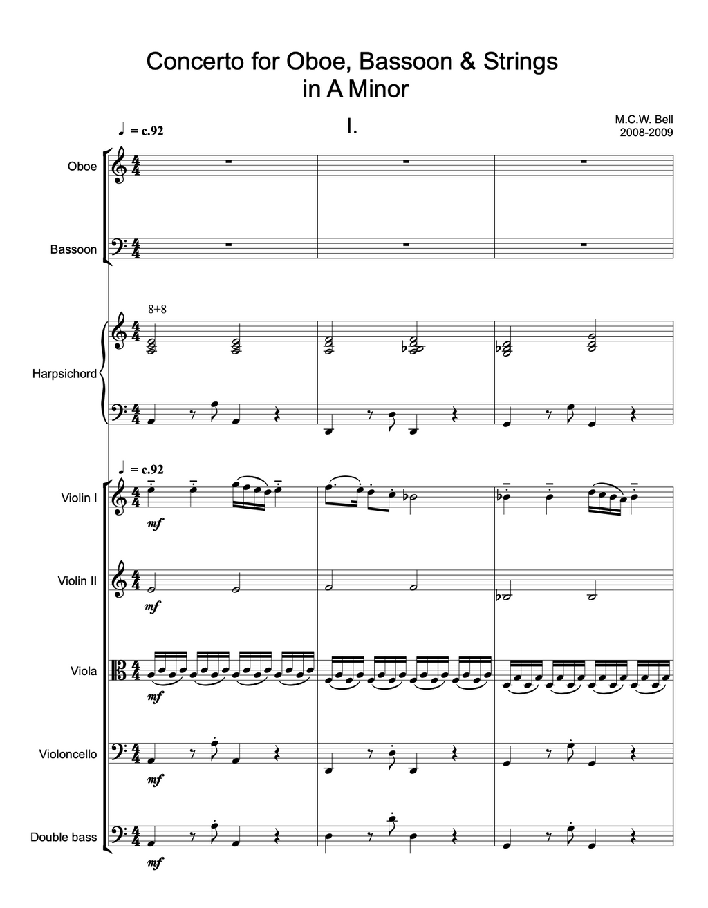 Concerto for Oboe and Bassoon (PDF)