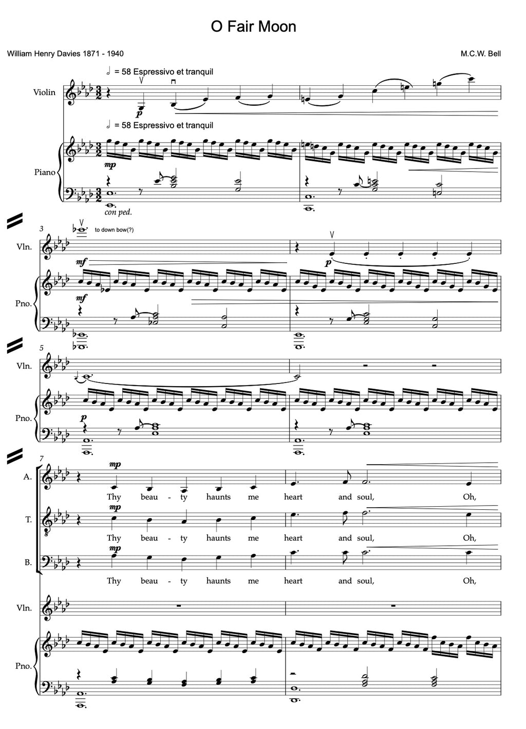 O Fair Moon — Anthem (PDF)
