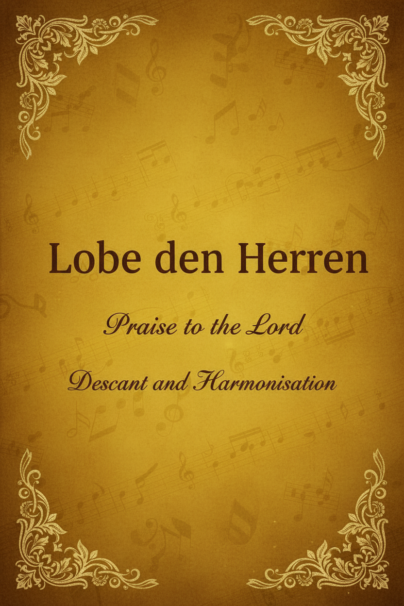 Front cover of Praise to the Lord descant and harmonisation sheet music by M.C.W. Bell